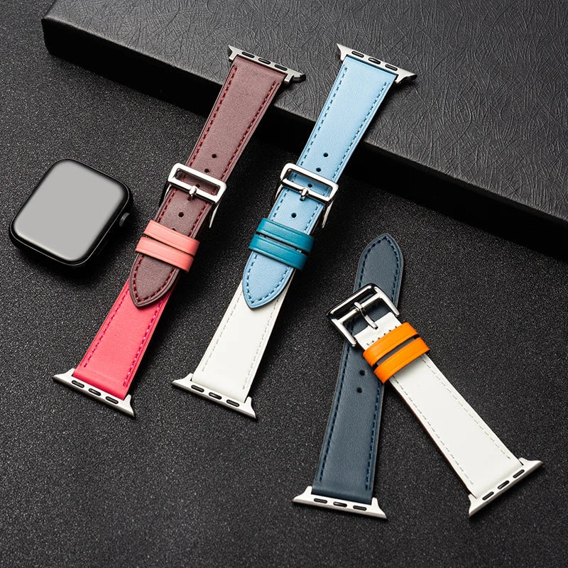 Leather Watch Straps for Apple Watch band
